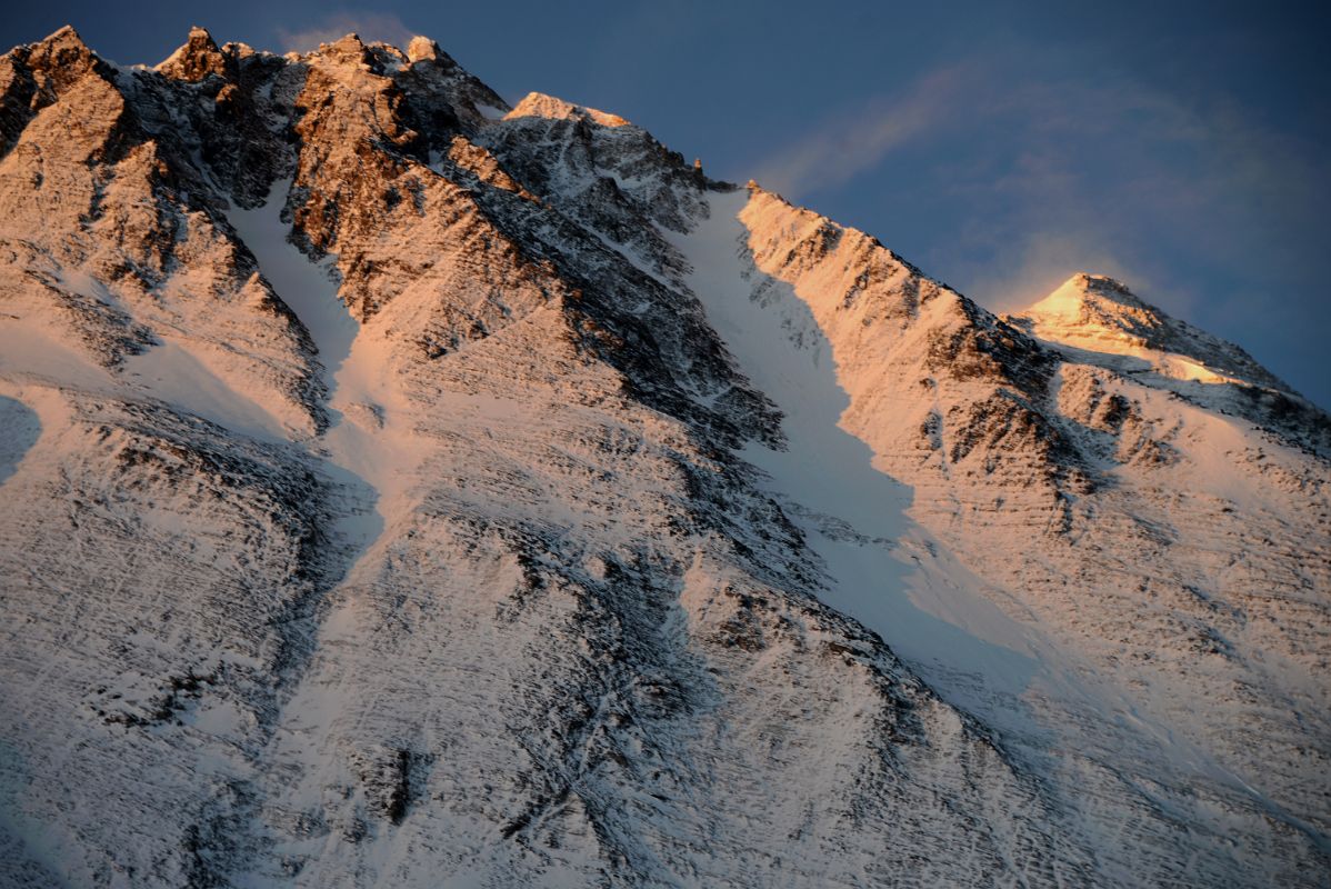 16 The First Light Of Sunrise Shines On The Pinnacles And Mount Everest North Face From Mount Everest North Face Advanced Base Camp 6400m In Tibet 